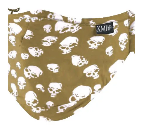 Skull allover printed mask