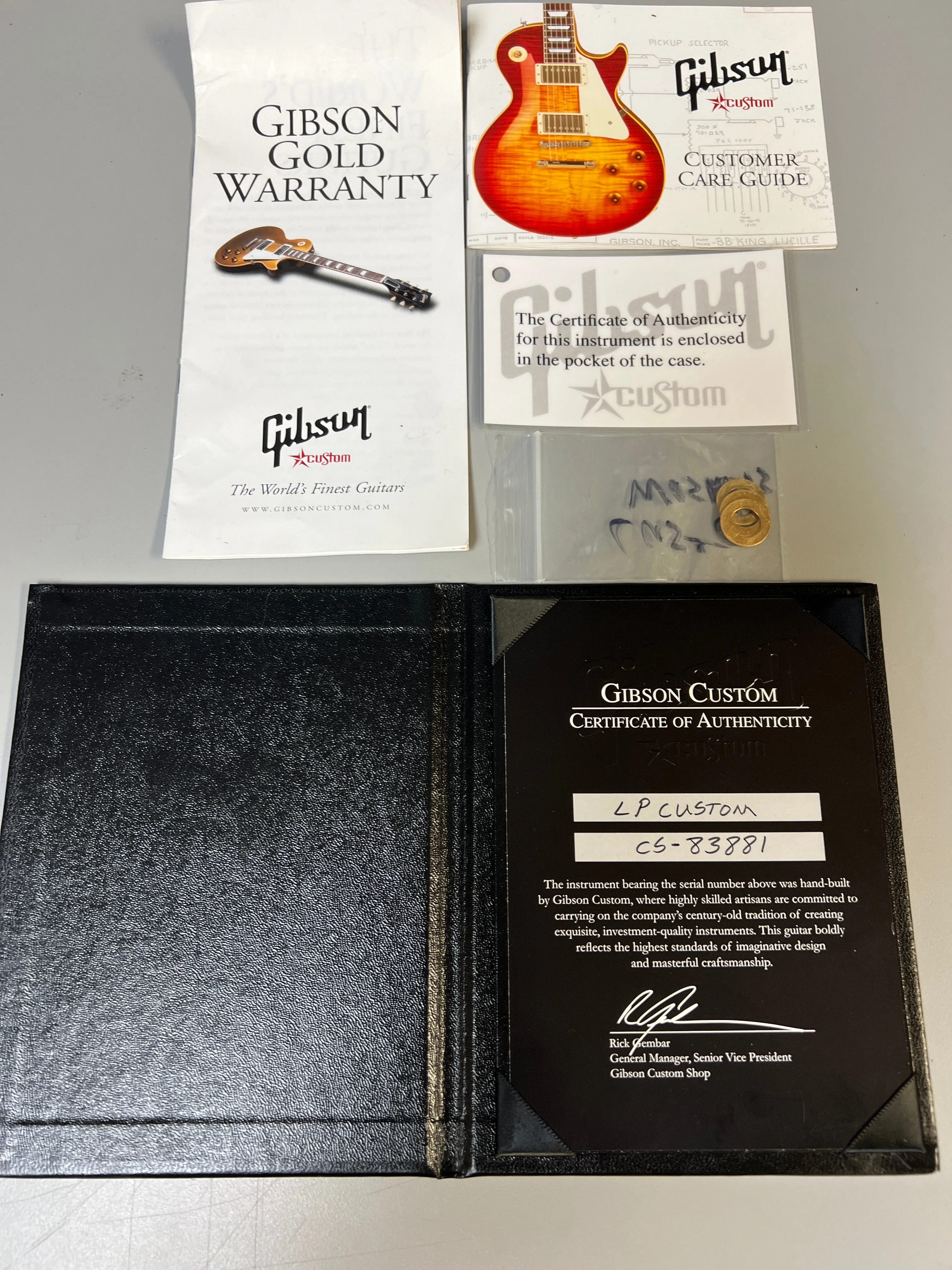 SOLD - Gibson Les Paul Custom 2008 Custom Shop Alpine White