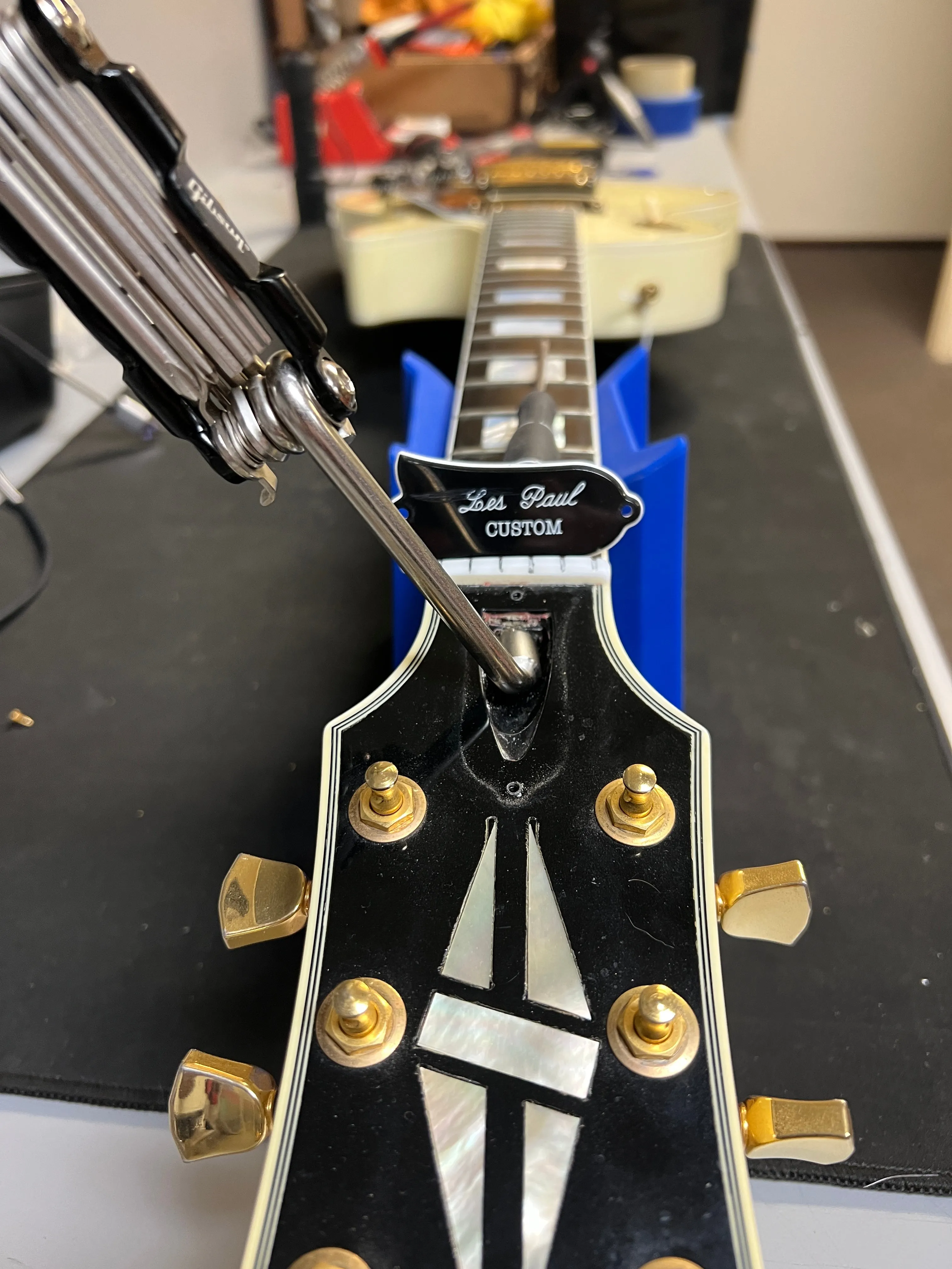 SOLD - Gibson Les Paul Custom 2008 Custom Shop Alpine White