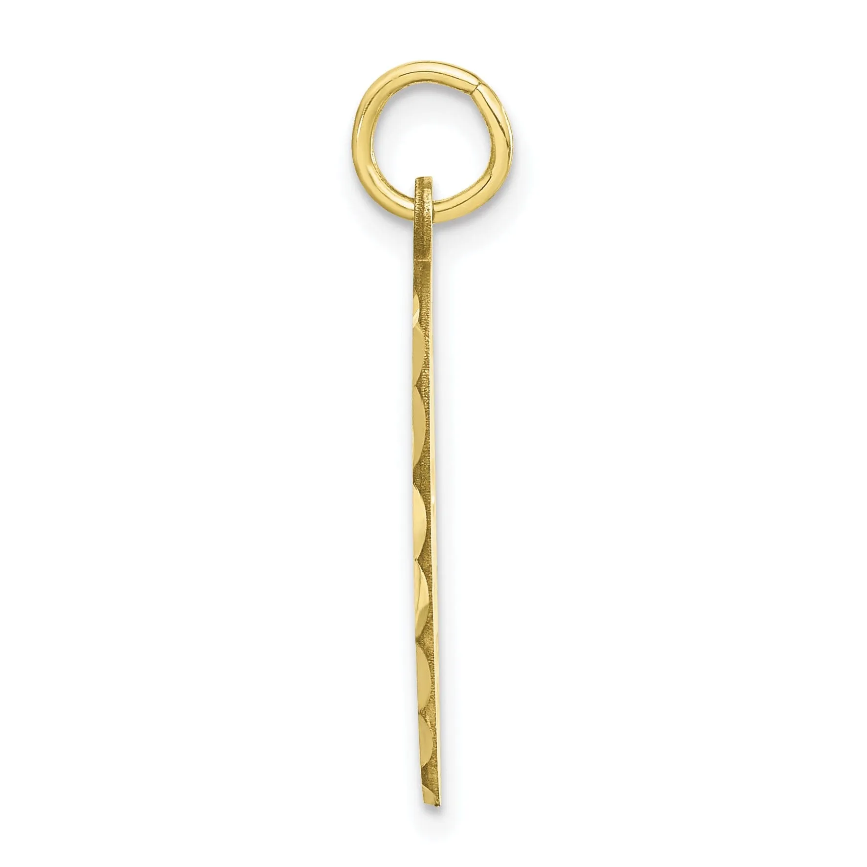 Solid 10k Yellow Gold Hockey Mask Charm Pendant