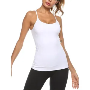 Spaghetti Strap Scoop WHITE