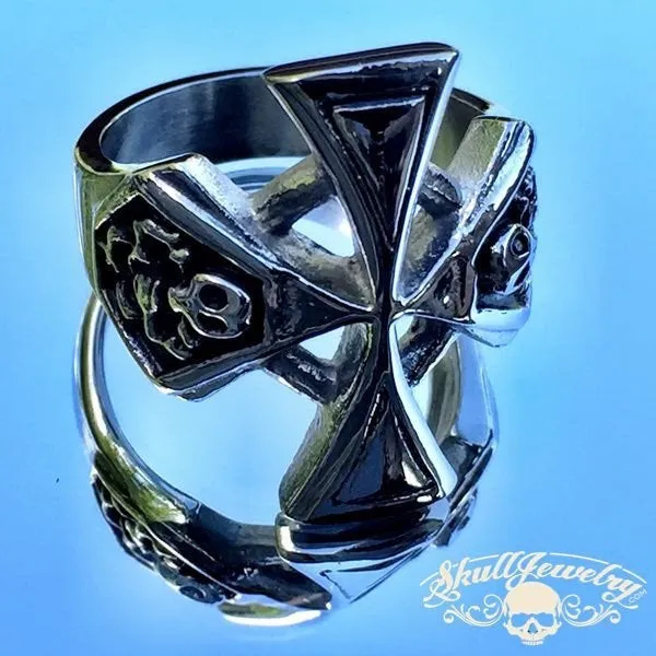 'St. George' Cross with Skeletons Ring (218)