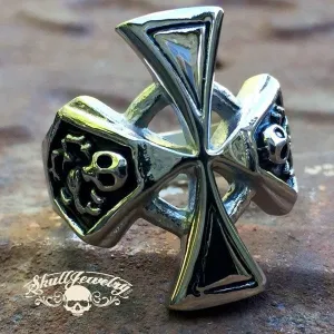 'St. George' Cross with Skeletons Ring (218)