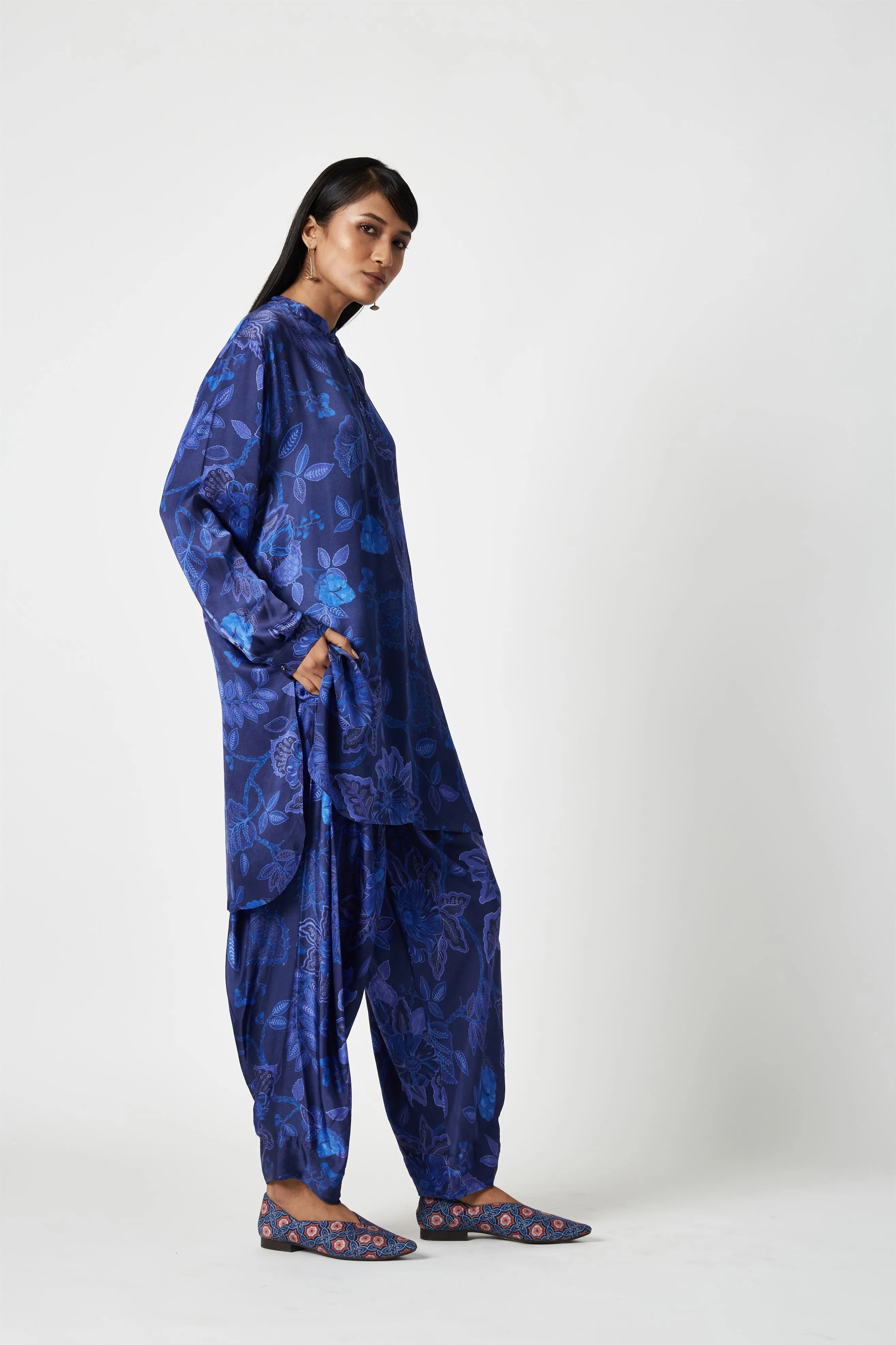 Summer Tunic Modal Satin Laki Printed-Fashion Edit Java 3-8JV-47B-Payal Pratap
