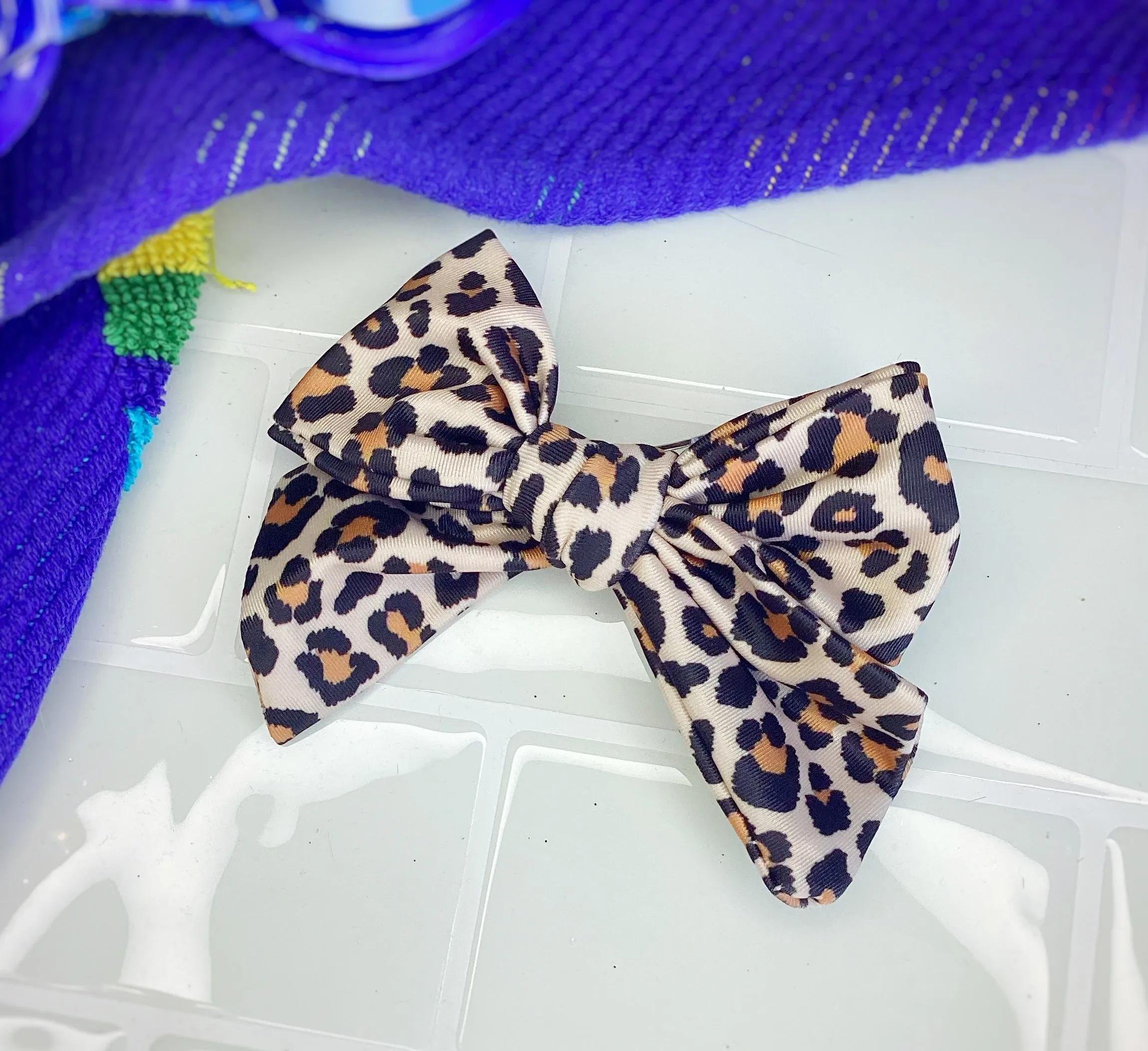 SWIM FABRIC Classic Leopard Scrunchie and Bow Collection