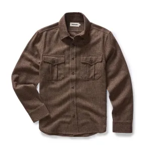 The Saddler Shirt | Burnt Caramel Check Wool
