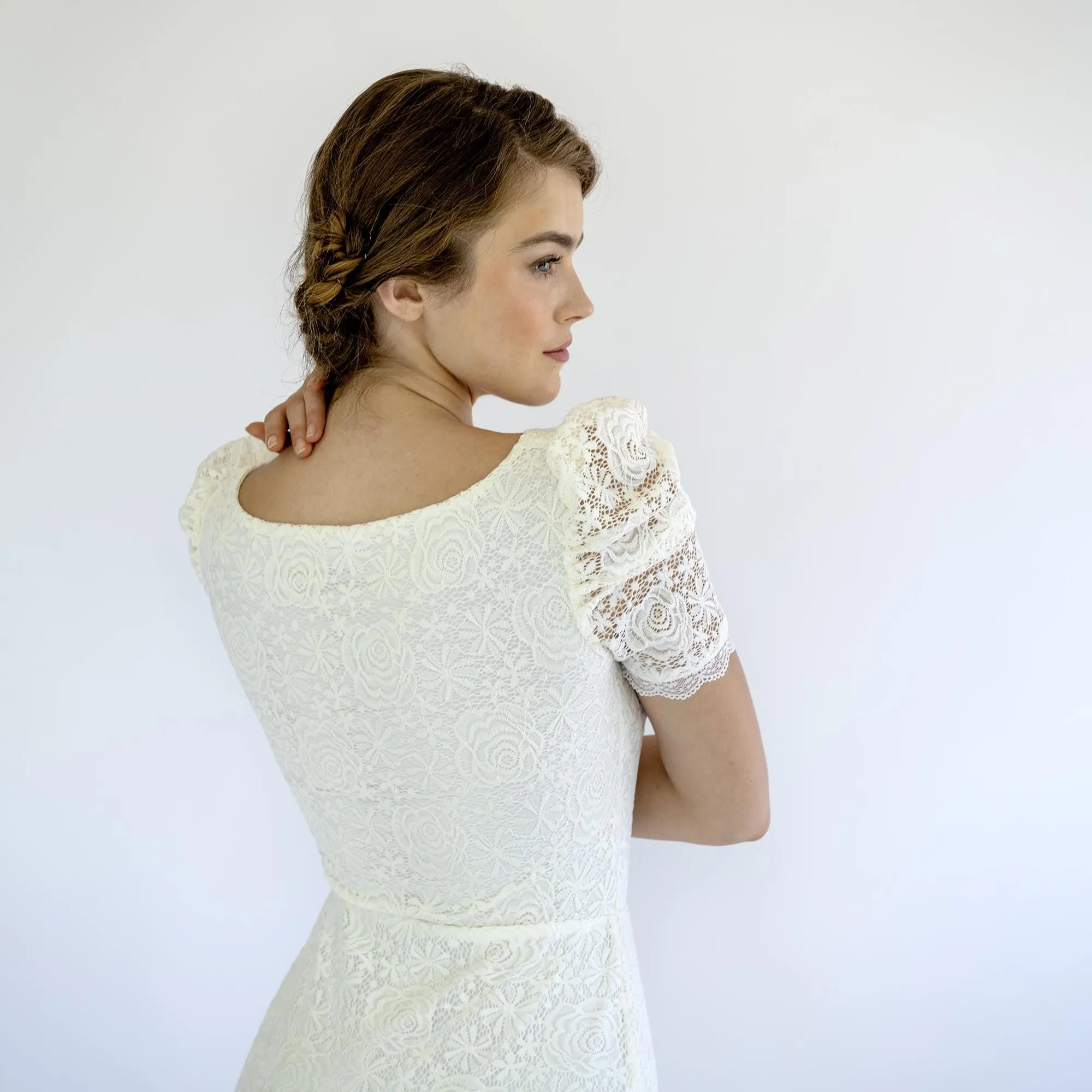 Train Vintage Wedding Dress #1495