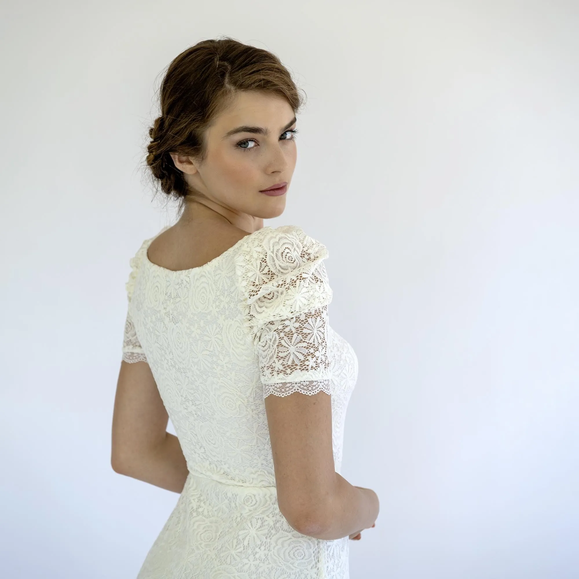 Train Vintage Wedding Dress #1495