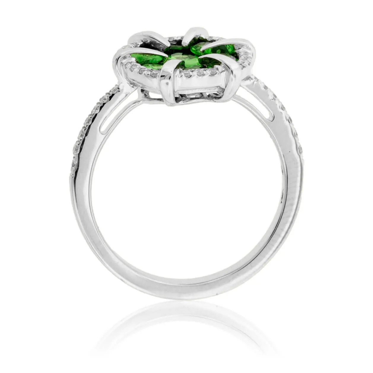 Tsavorite Garnet & Diamond Ring