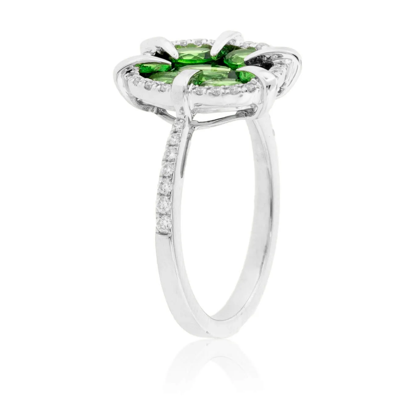Tsavorite Garnet & Diamond Ring