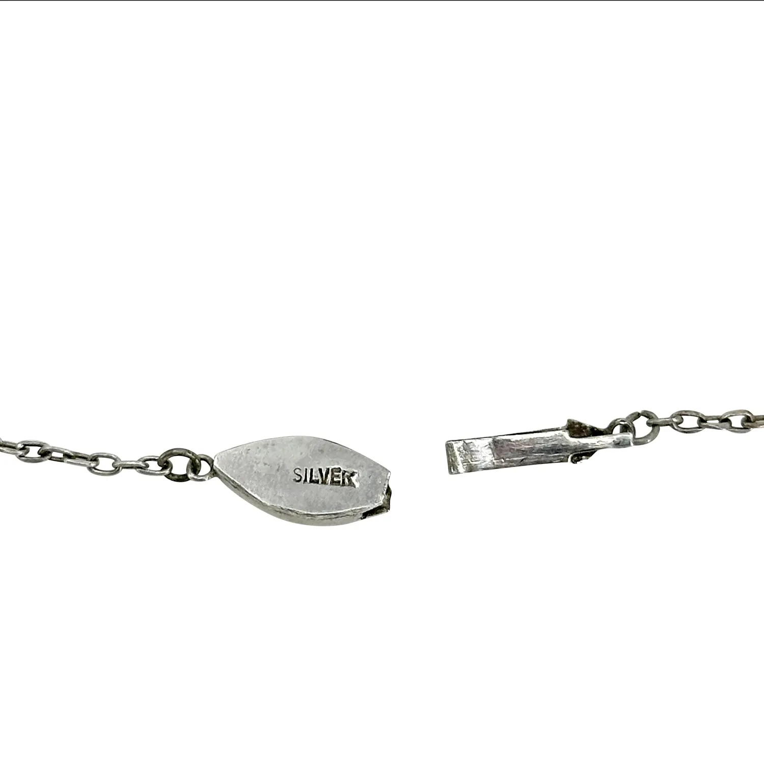 Twisted Infinity Vintage Japanese Saltwater Akoya Cultured Pearl Mid Century Necklace- Sterling Silver 16 Inch
