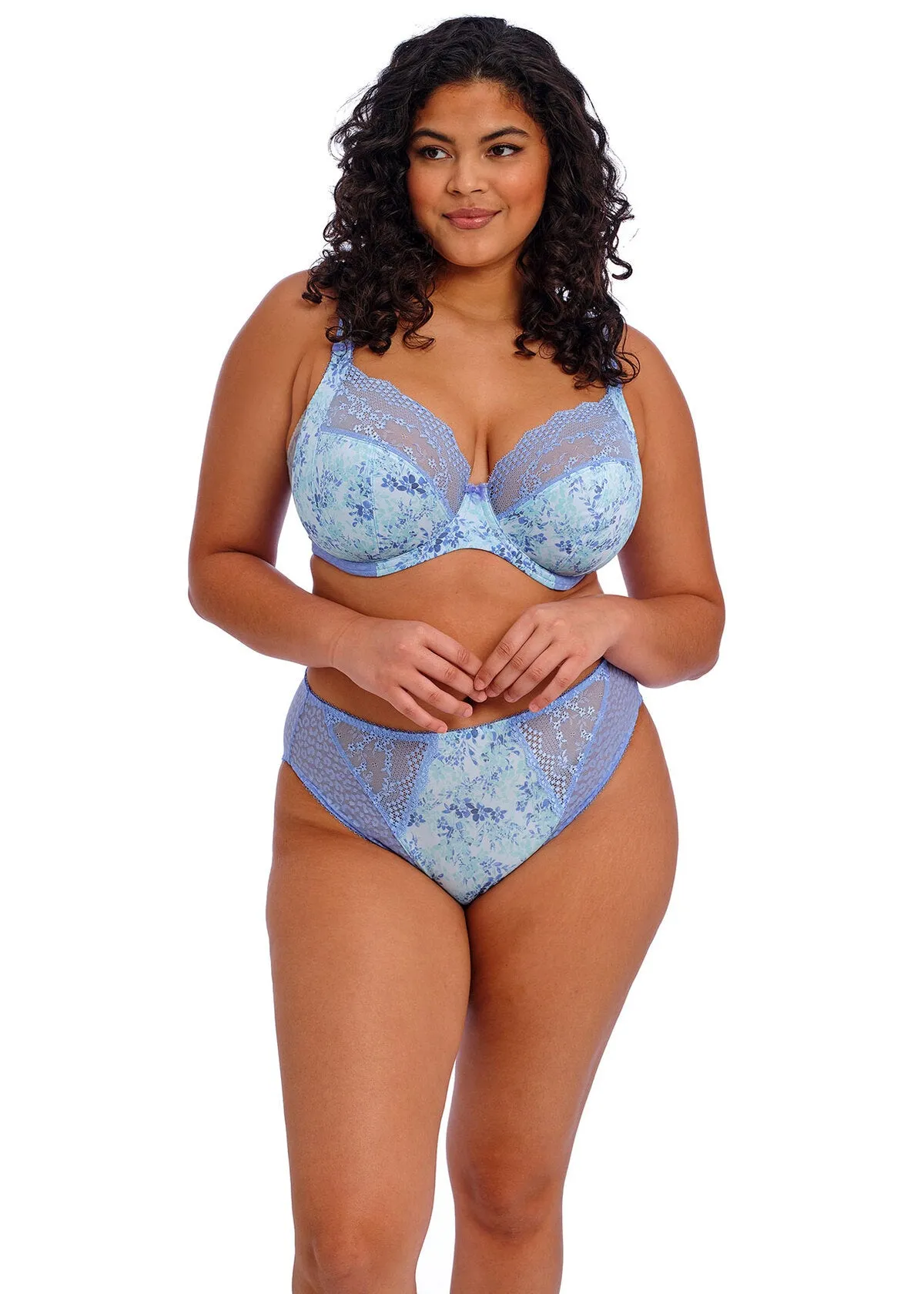 Underwired Plunge Bra In Cornflower - Elomi
