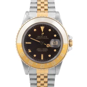 UNPOLISHED Rolex GMT-Master ROOT BEER Two-Tone 18K Gold Stainless Steel 16753