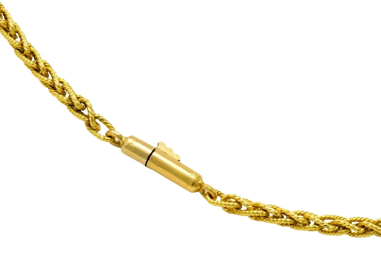Victorian Pearl Enamel 14 Karat Yellow Gold Pendant Necklace