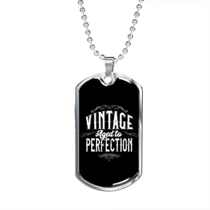 Vintage Aged to Perfection-Tag Necklace