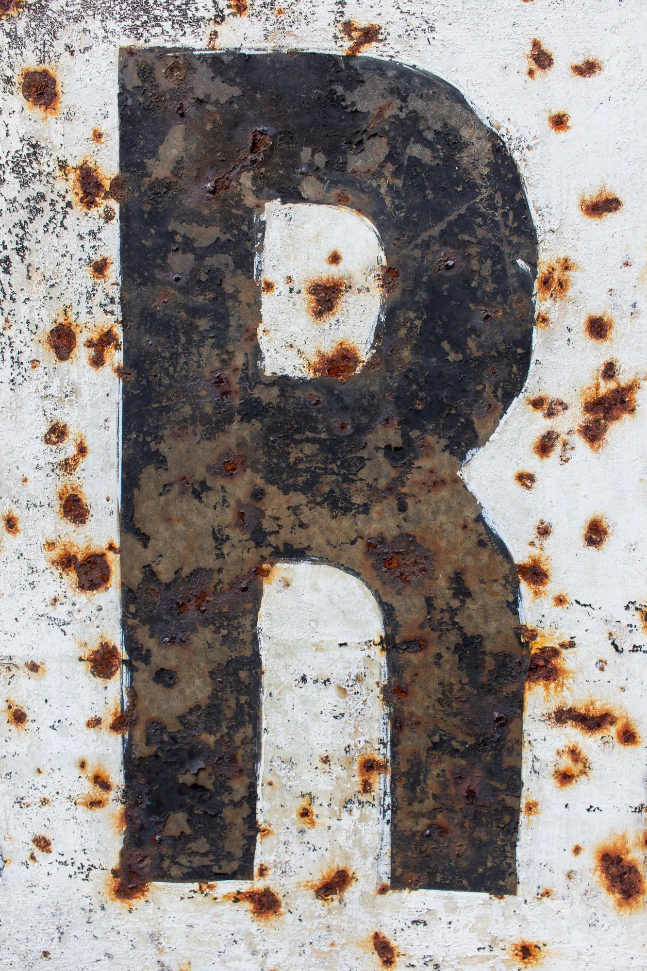 Vintage French Metal "Gare" Train Station Sign