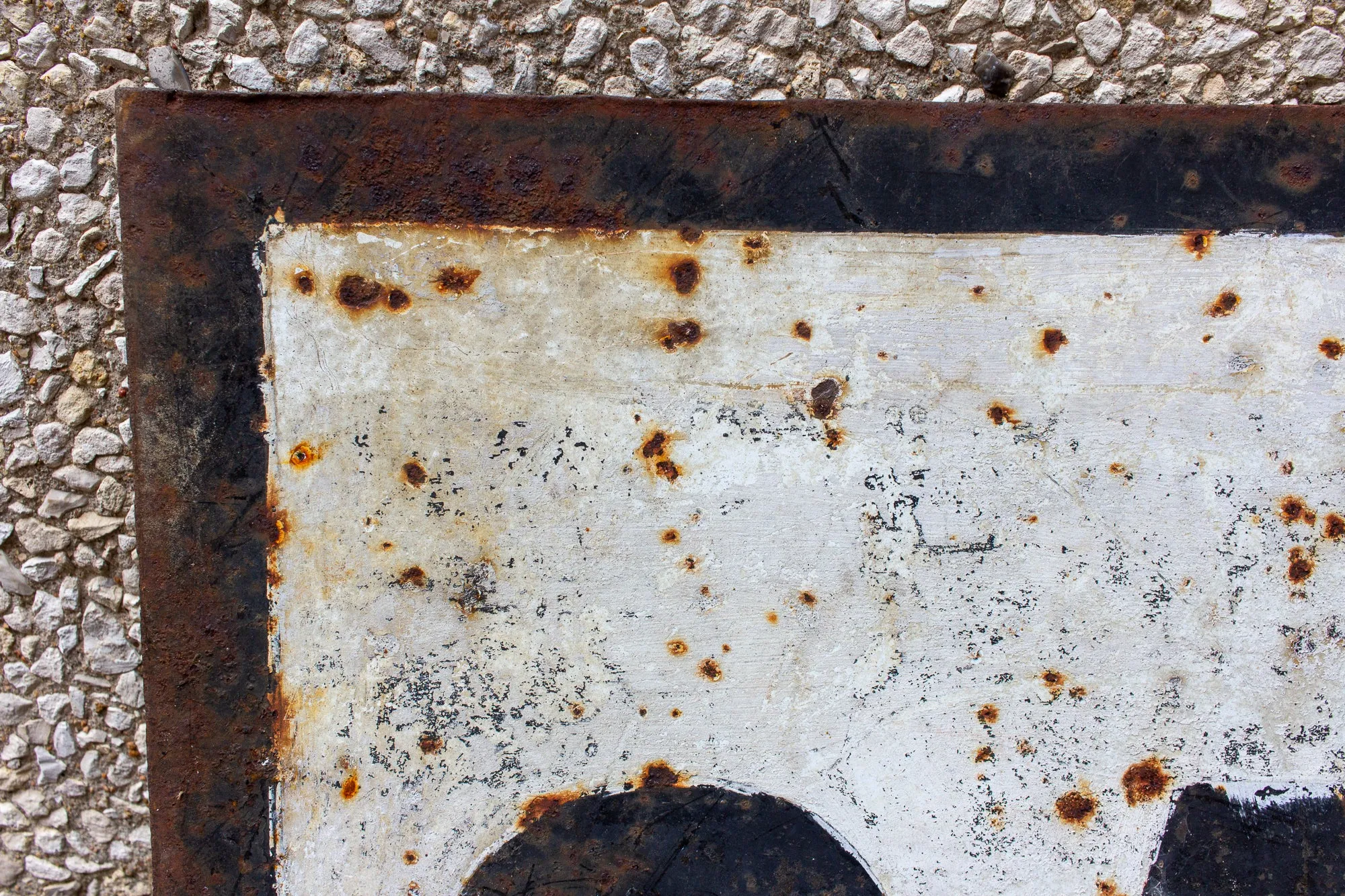 Vintage French Metal "Gare" Train Station Sign