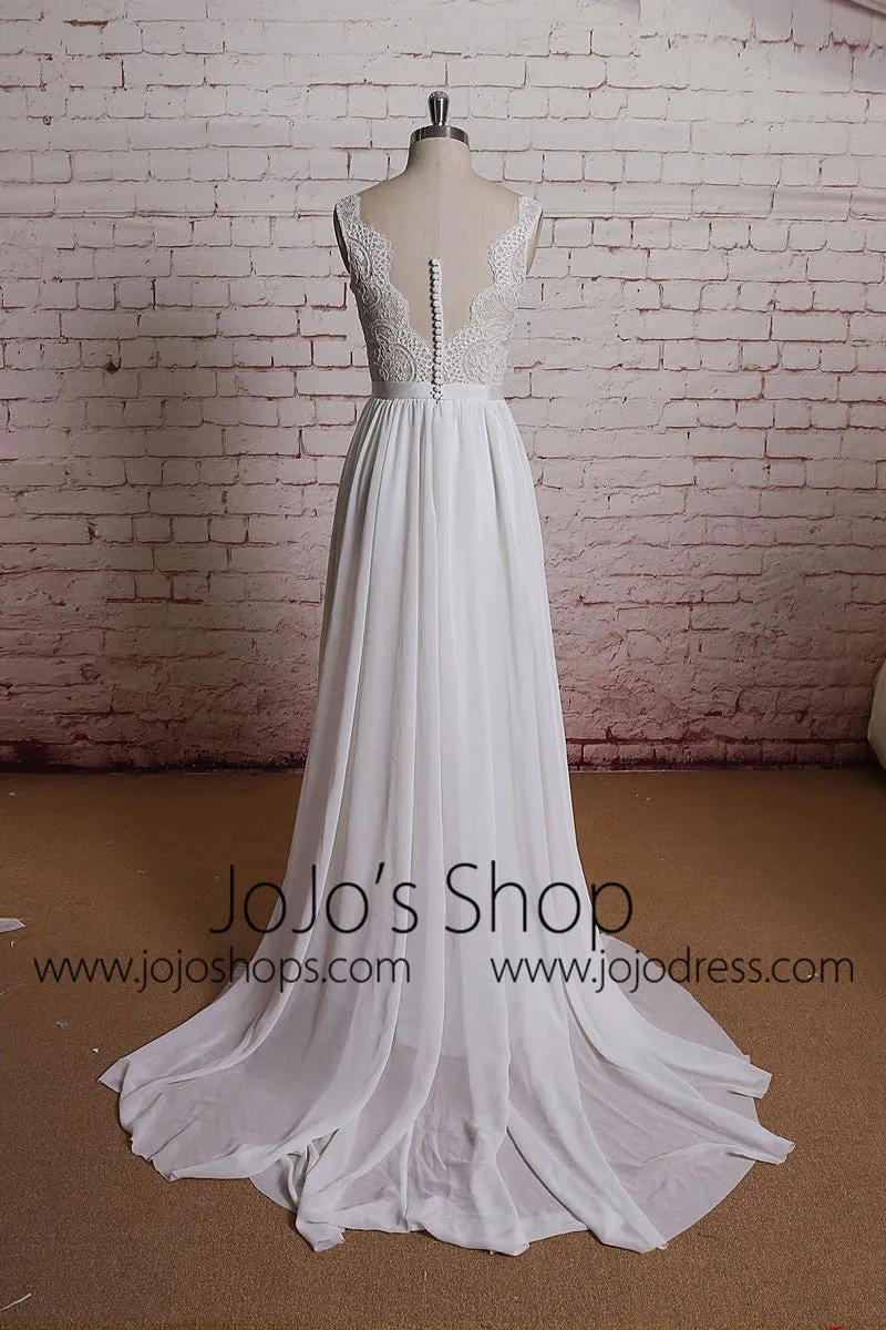 Vintage Inspired French Lace Wedding Dress EE3004