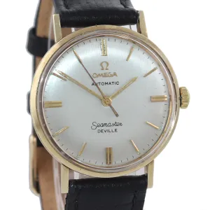 Vintage Omega Seamaster DeVille Solid 14k Yellow Gold Automatic 34mm Watch