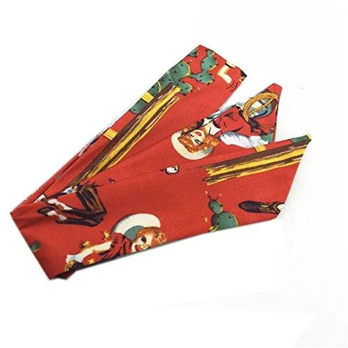 Vintage Women Headband 3 Pcs Cotton Floral Printed
