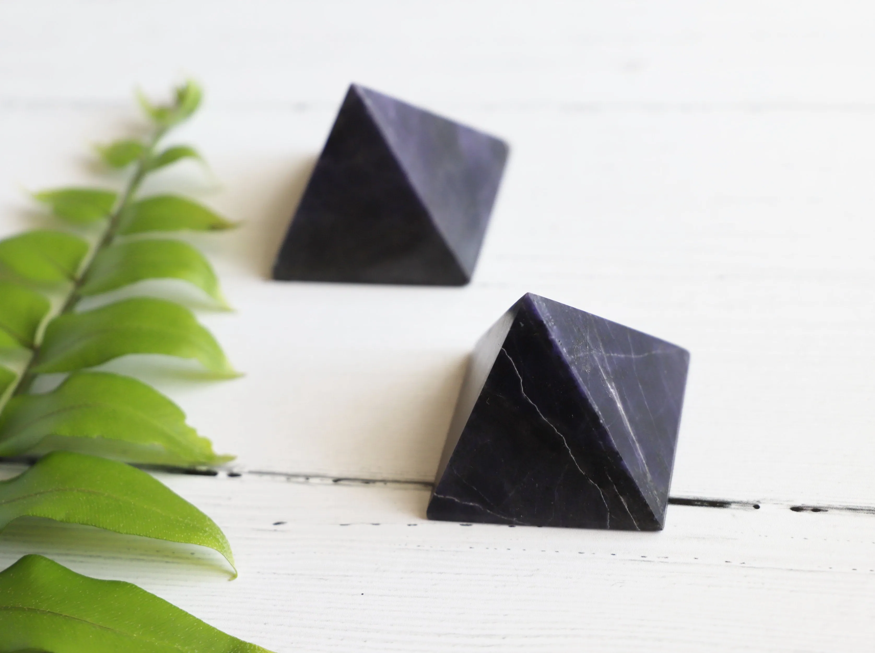 Violet Flame Purple Opal pyramid