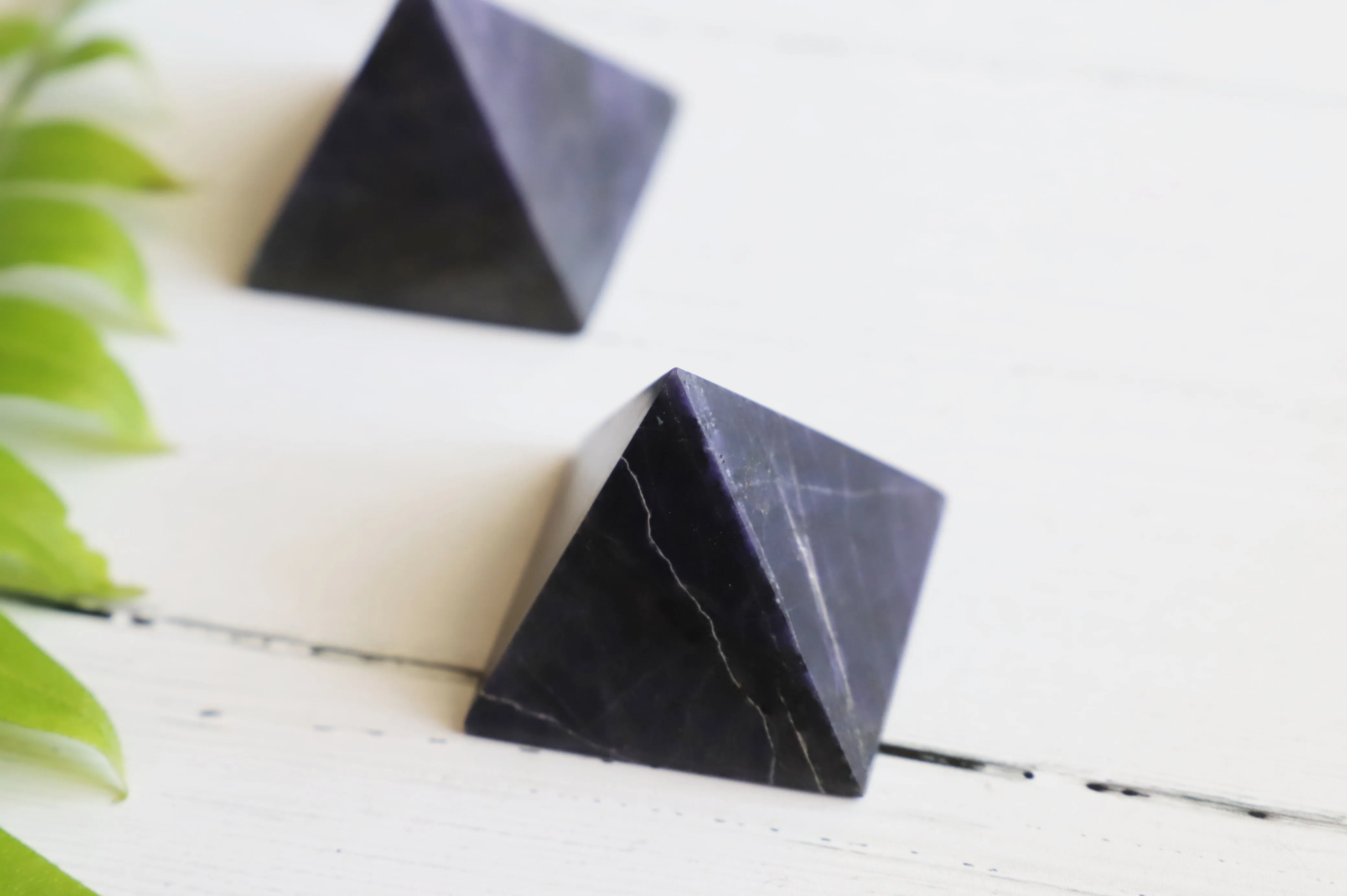 Violet Flame Purple Opal pyramid