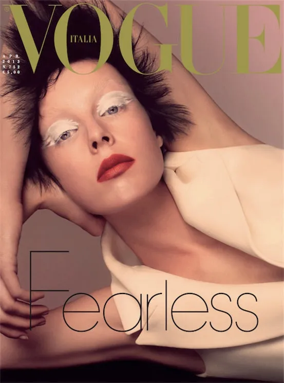 VOGUE Magazine Italia April 2013 EDIE CAMPBELL Nadja Bender KAROLINA KURKOVA Sealed  Casa Vogue