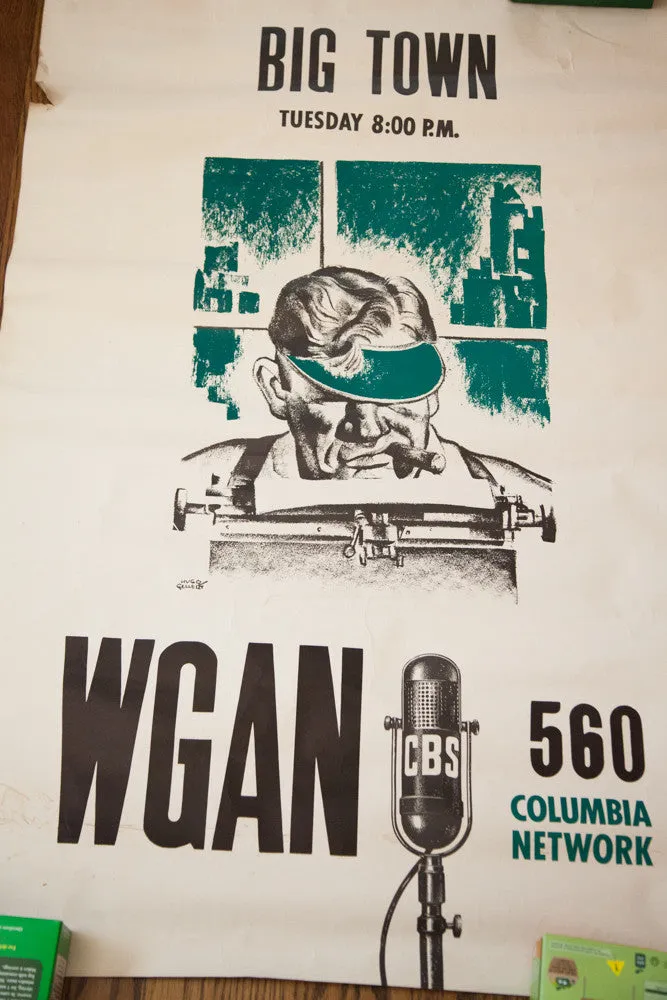 WGAN Radio Big Town Poster