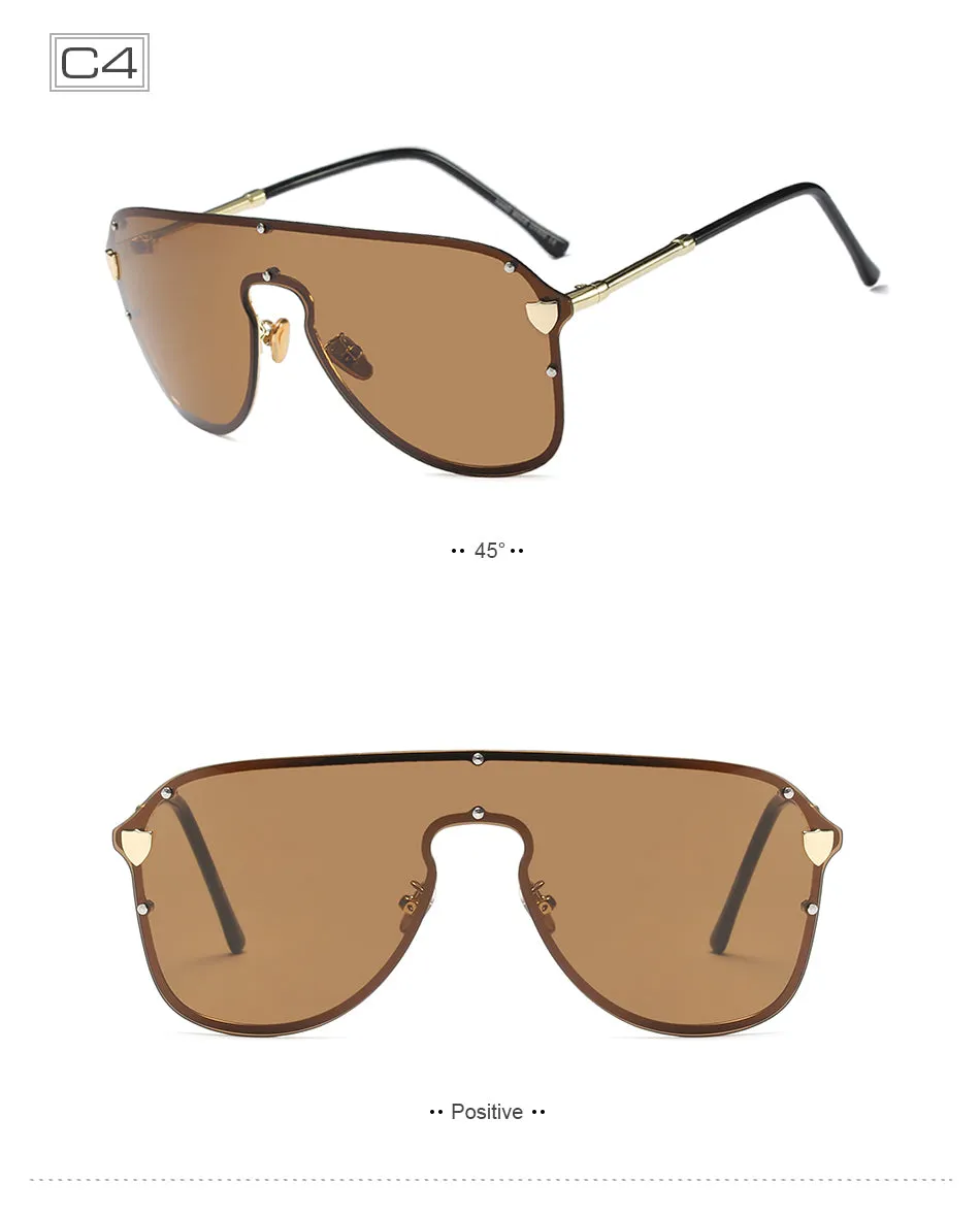 Women's Big Summer Fashion Sunglasses - Black Gray,Blue Tea, Silver Mirror,Tea Frame,Yellow Frame,Pink Frame