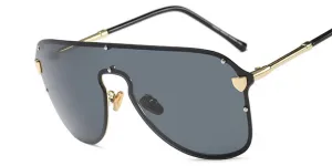 Women's Big Summer Fashion Sunglasses - Black Gray,Blue Tea, Silver Mirror,Tea Frame,Yellow Frame,Pink Frame