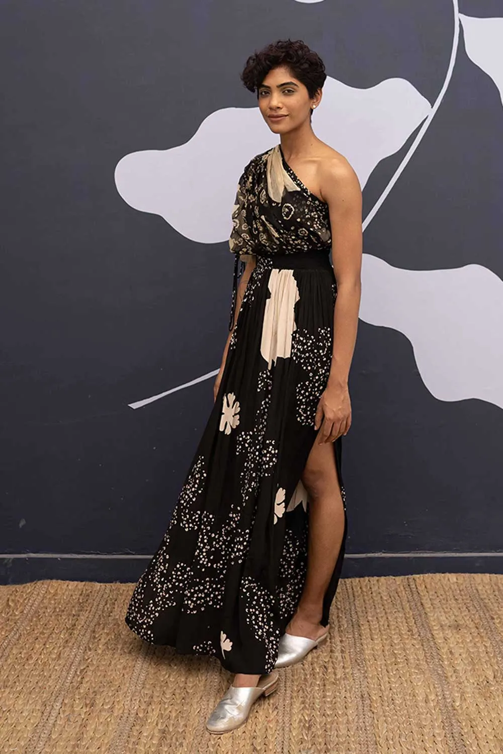 YAM   I   Francesc Macia OPHELIA BLACK DRESS 1  (DRESS) ORGANZA & CREPE BLACK YAMBILLIE44