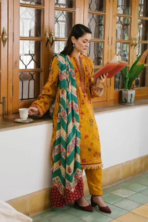 ZW21-1B |  Zara Shahjahan Coco Winter 2021 Collection | Unstitched Embroidered Khaddar Suit